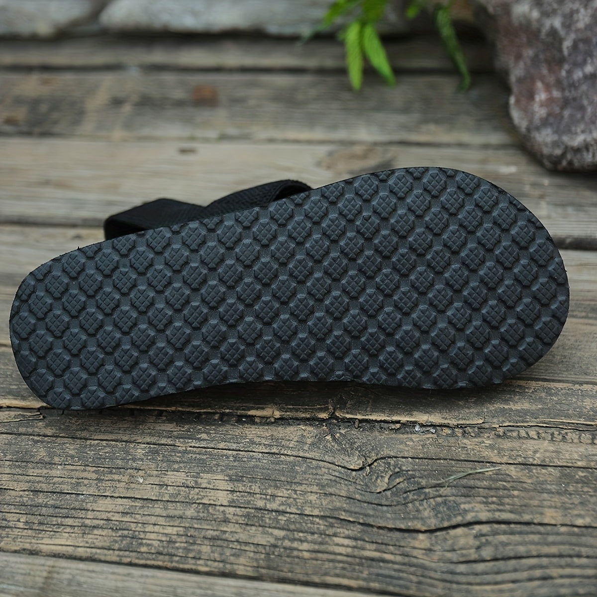 Women's Open-Toe Slip-On Sandals with Adjustable Straps, Breathable Fabric