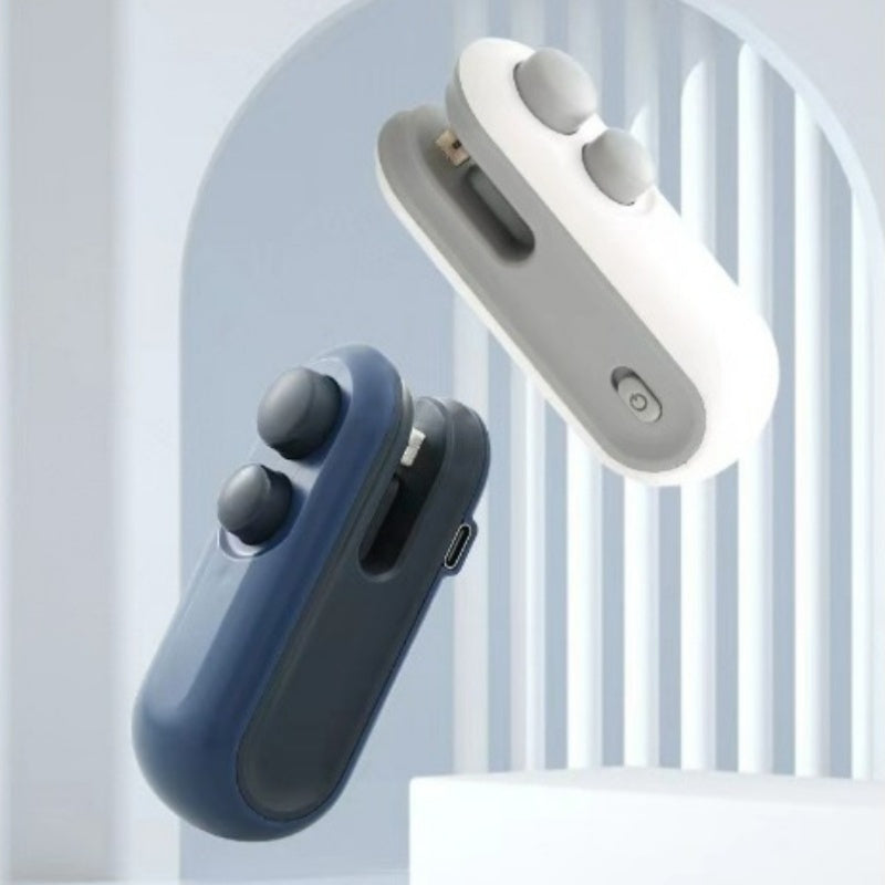 Qayta to'ldiriladigan qo'l bilan ushlab turiladigan sumka yopgich, oq, kichik o'lchamli oziq-ovqat saqlash asbobi