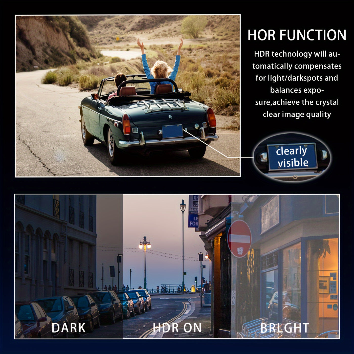 Dual Camera Car Dash Cam 1080P Front 480P Inside Night Vision Wide Angle 8.03cm IPS Screen Optional 32GB SD Card