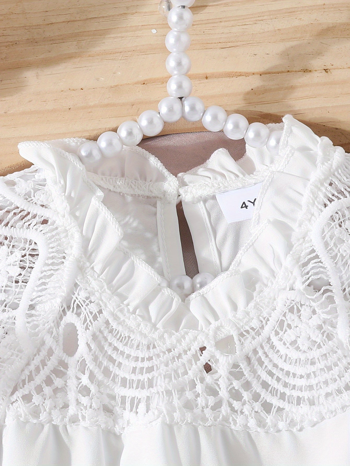 Shirin Qizlar Dantelli Yengsiz A-Line Yozgi Kiyim Belbog' bilan - Norasmiy kiyim uchun mukammal