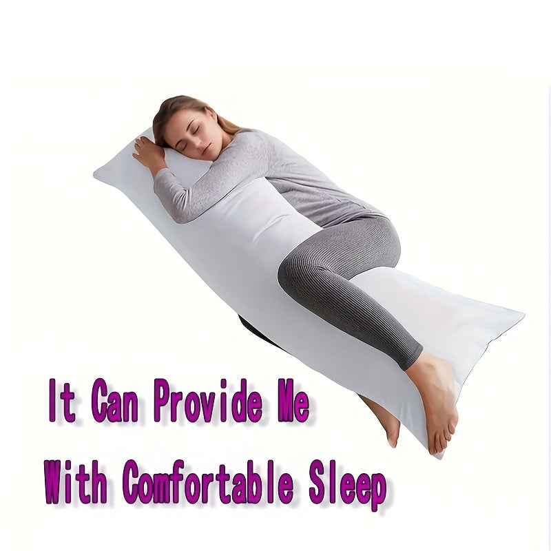 Body Pillow for All Seasons Full Support Hypoallergenic Zipper Design