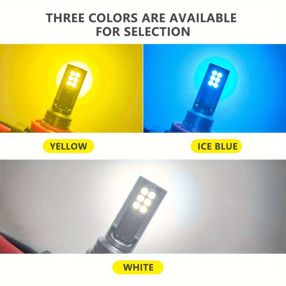LED Car Fog Light Bulb 12V White Ice Blue H11 H8 Indicator Daytime Running