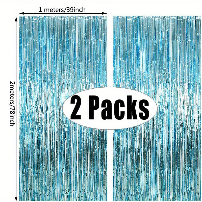 Guirnalda de purpurina metálica con flecos para fiestas de cumpleaños, bodas y despedidas