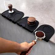 Set of Two Small Silicone Coffee Tamper Mats Non-Stick Food Grade Heat Resistant Barista Accessories