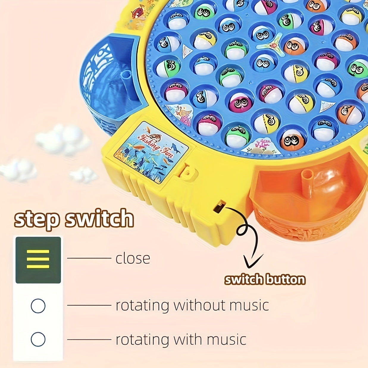 Educational Electric Fishing Toys for Kids 15/24/45 Pieces Suitable for Boys and Girls