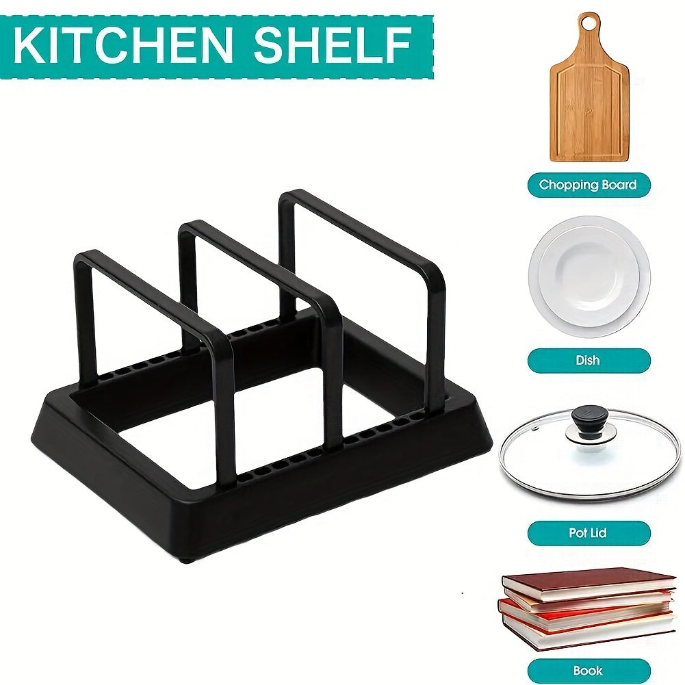 Multi-Function Kitchen Storage Plates Pots with Cutting Boards Space-Saving Tidy Organizer