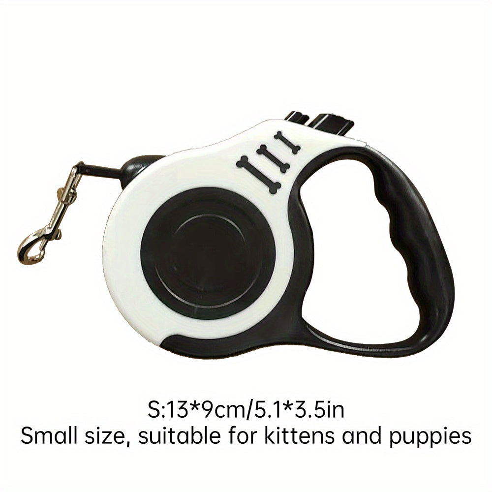Dog Leash 10-Foot Retractable Dual Switch Polyamide Comfortable Grip