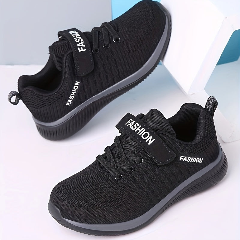 Boy's Low Top Woven Sneakers Casual Running Hiking Breathable Lightweight Non-Slip