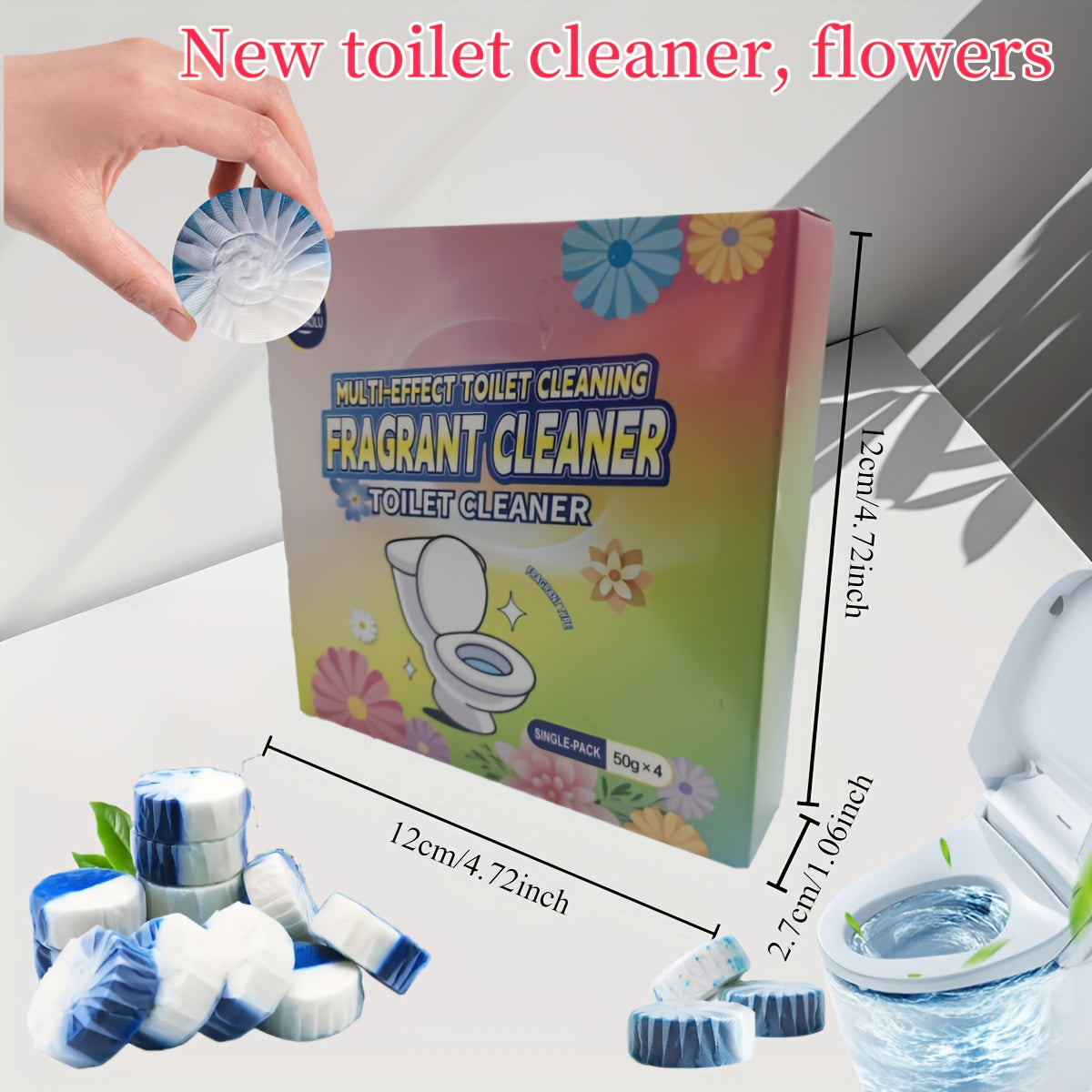 Blue and White Bubble Gel Toilet Cleaner Set 1-10L Concentrated Sodium Bicarbonate