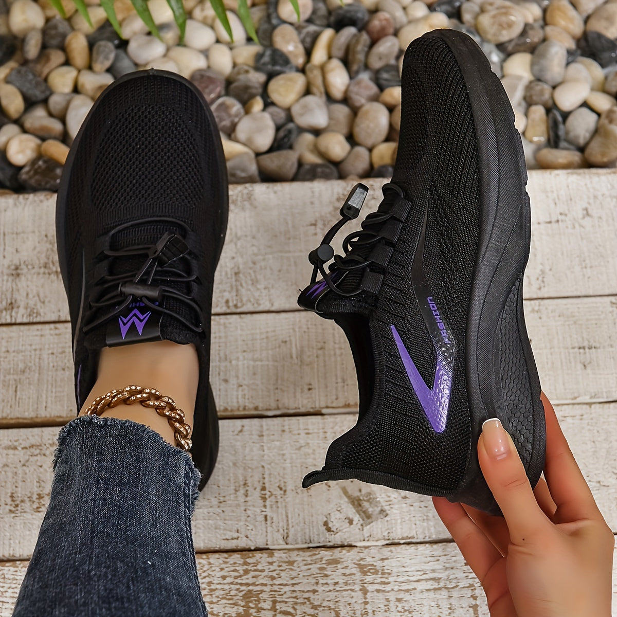 Women's Breathable Running Sneakers Athletic Trainers for Outdoor Gym Walking