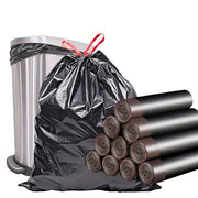 Extra Large Black Garbage Bags 2 Rolls 30 Bags Leak-Proof Durable Waste Disposal