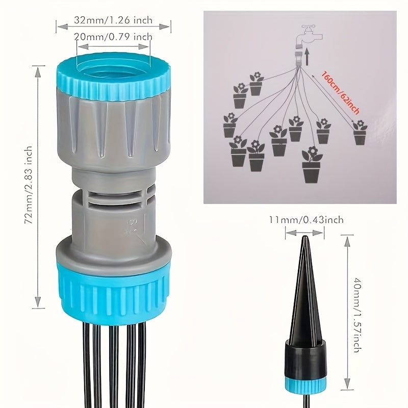 Automatic Garden Watering System Drip Irrigation Kit for Greenhouse Balcony