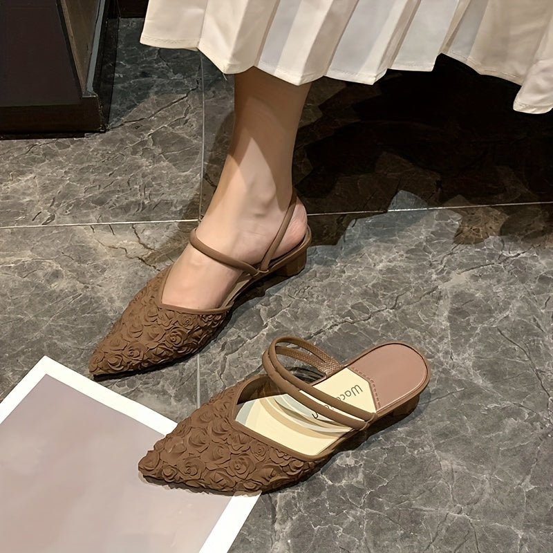 Women's PVC Flats Solid Color Low Heel Non-slip Soft Sole All-Season