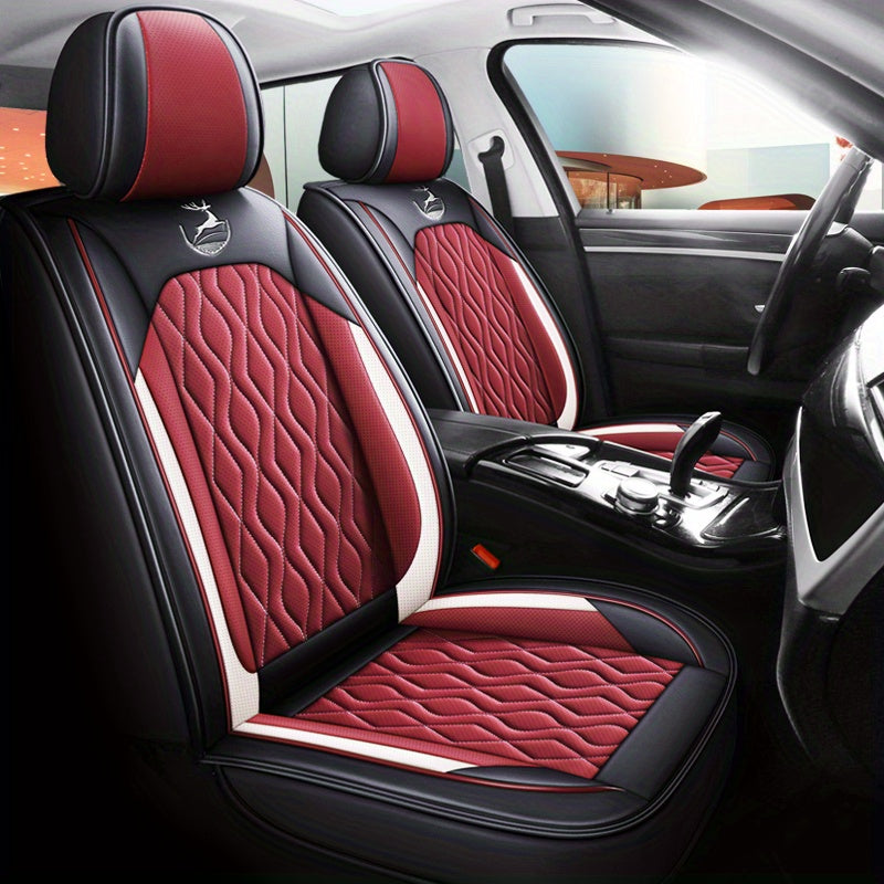 Boshqa ranglarda, oson o'rnatiladigan, besh o'rinli avtomobil o'rindiq qoplamalari to'liq to'plami