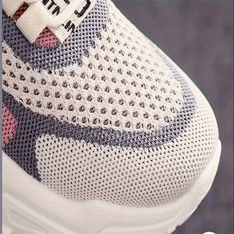 Women's Breathable Woven Sneakers Casual Low Top Outdoor Sport Shoes