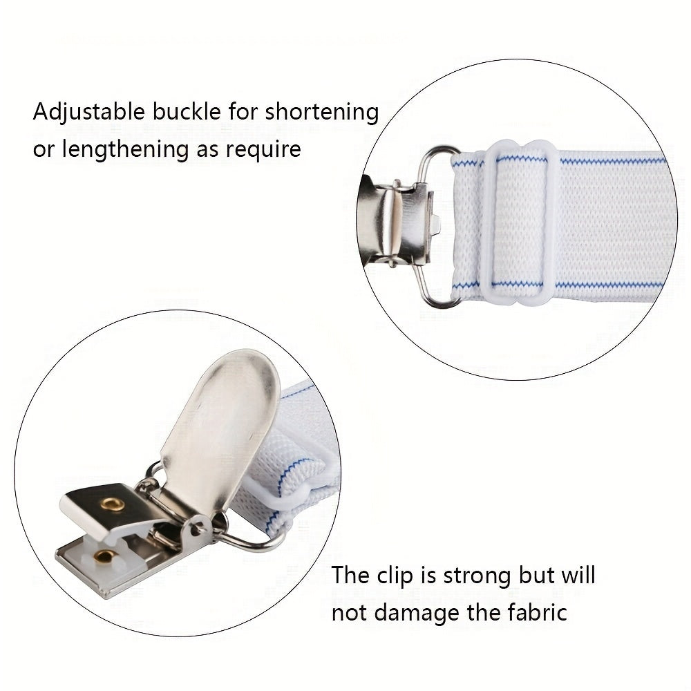 Set of 4 Non-Slip Bed Sheet Clips Adjustable Mattress Corner Holders Household Fasteners