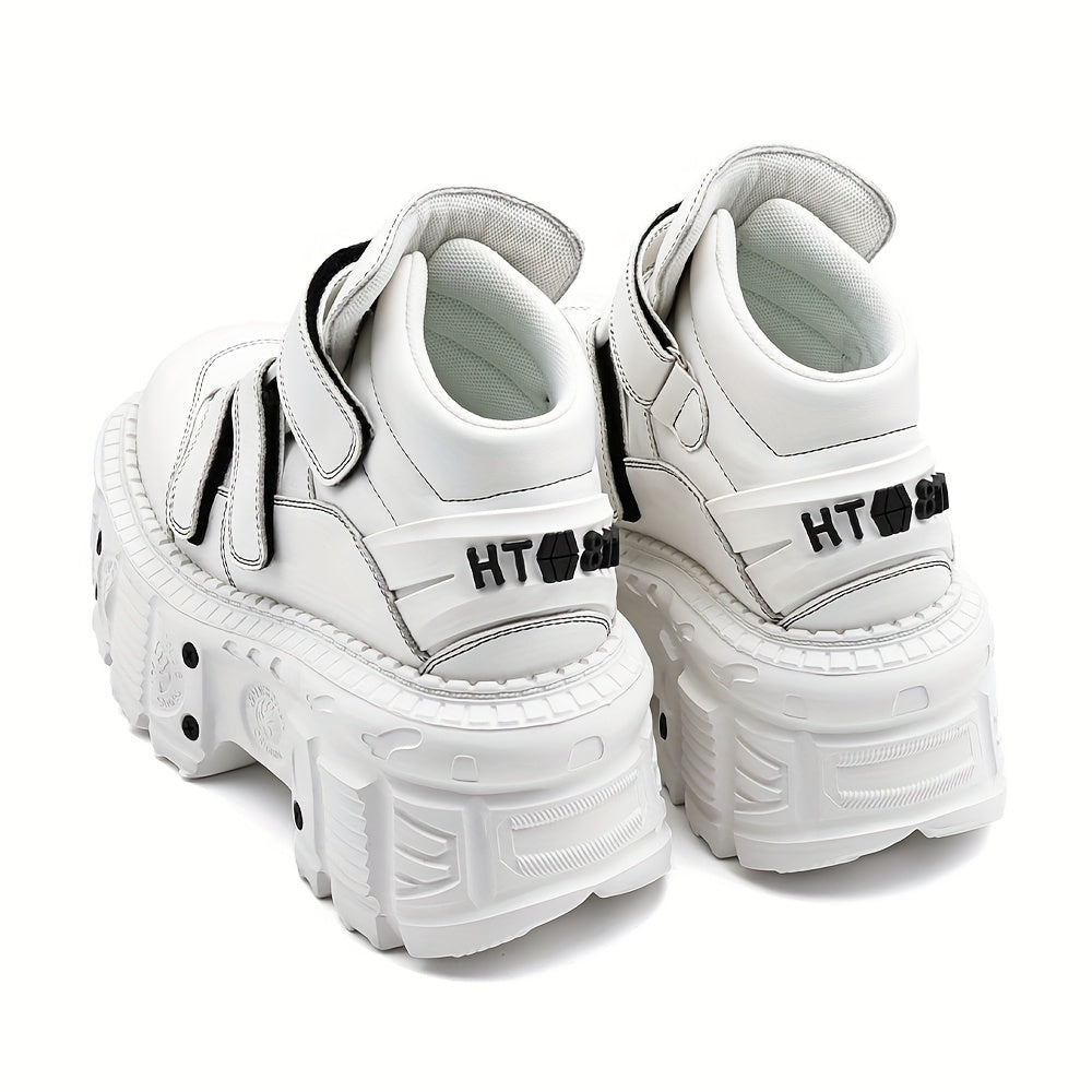 Women's Gothic Ankle Boots with Thick Platform High Heel EVA Outsole