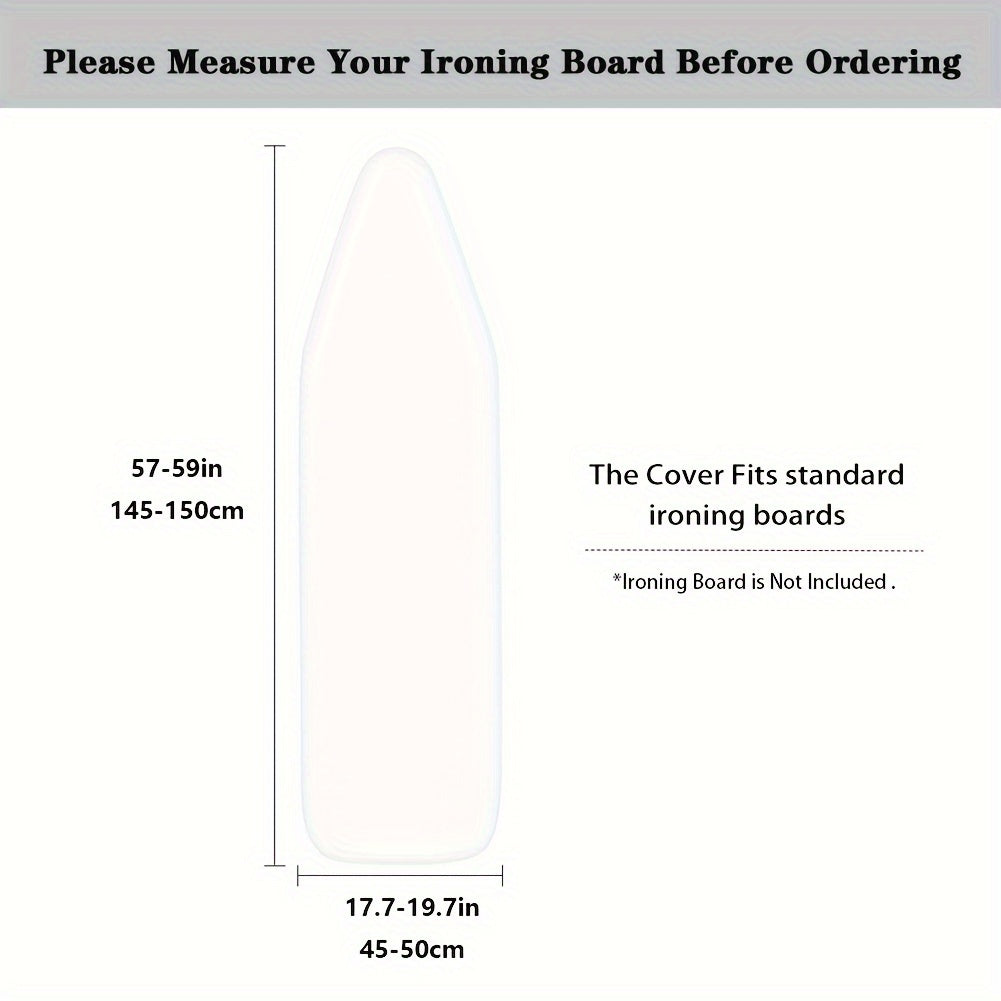 Funda para tabla de planchar con patrón de mármol extra grande, sin resistencia al calor, lavable, polvo