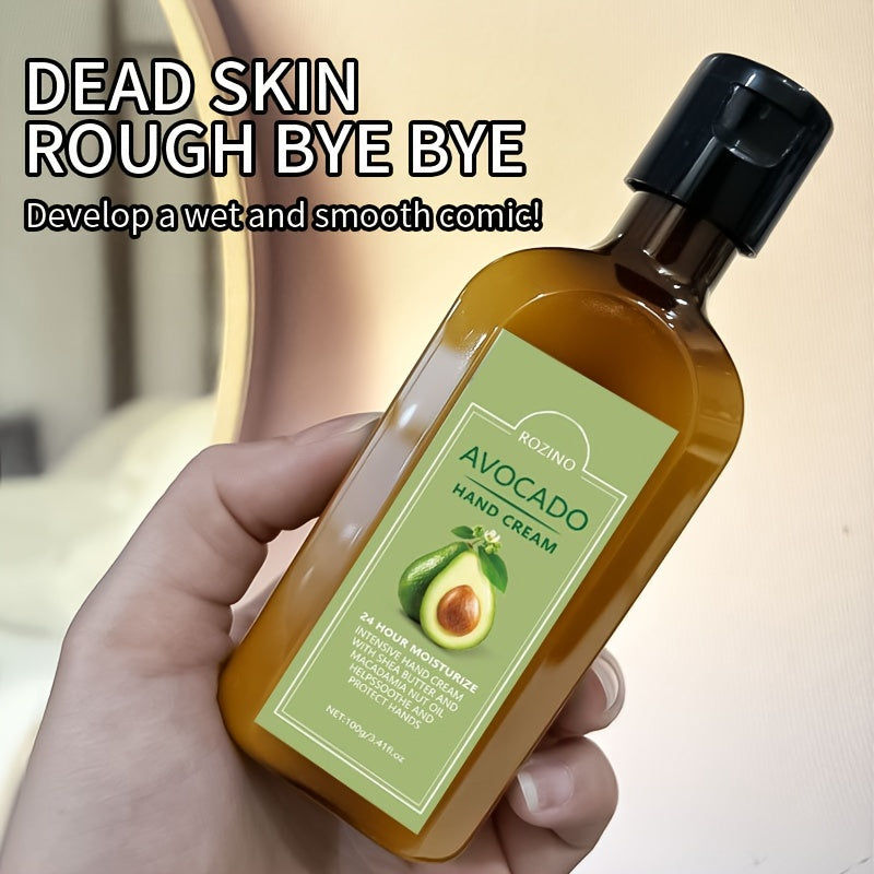 Avokado qo‘l kremi 100g Ultra-moisturizing, aromatsiz, glitserin, E vitamini, quruq qo‘llar uchun