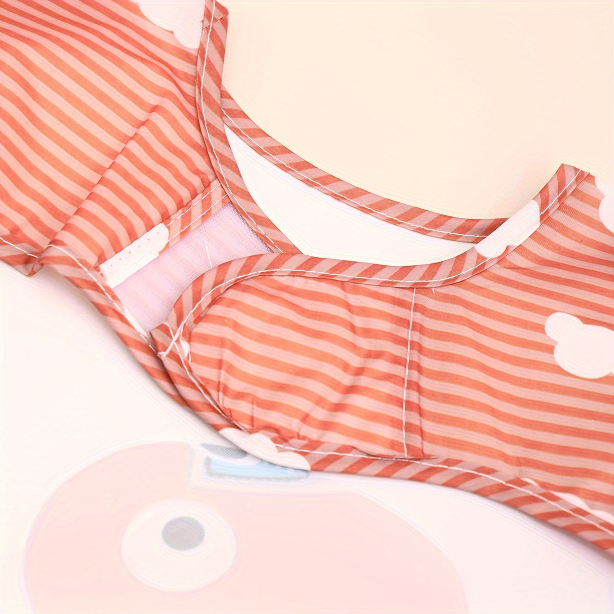 Baby Bib with Waterproof Long Sleeves, Reversible, Cartoon Design for Infants