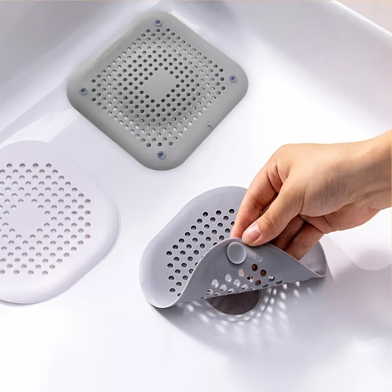 Juego de filtros de silicona para desagüe de fregadero y bañera, 1/3/5 piezas para cocina y baño