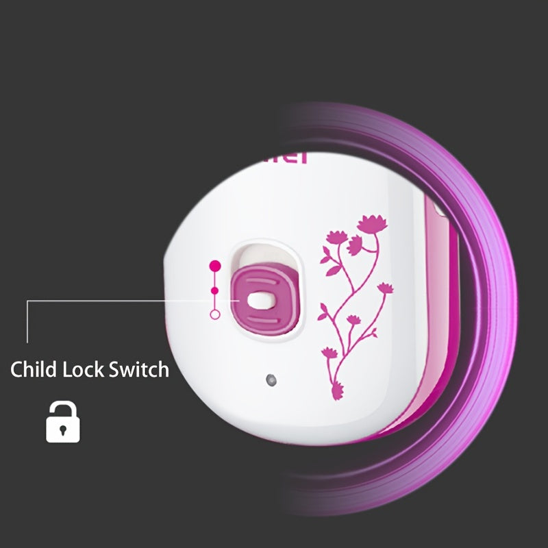 Depiladora eléctrica para mujeres, eliminación de vello corporal, recargable por USB