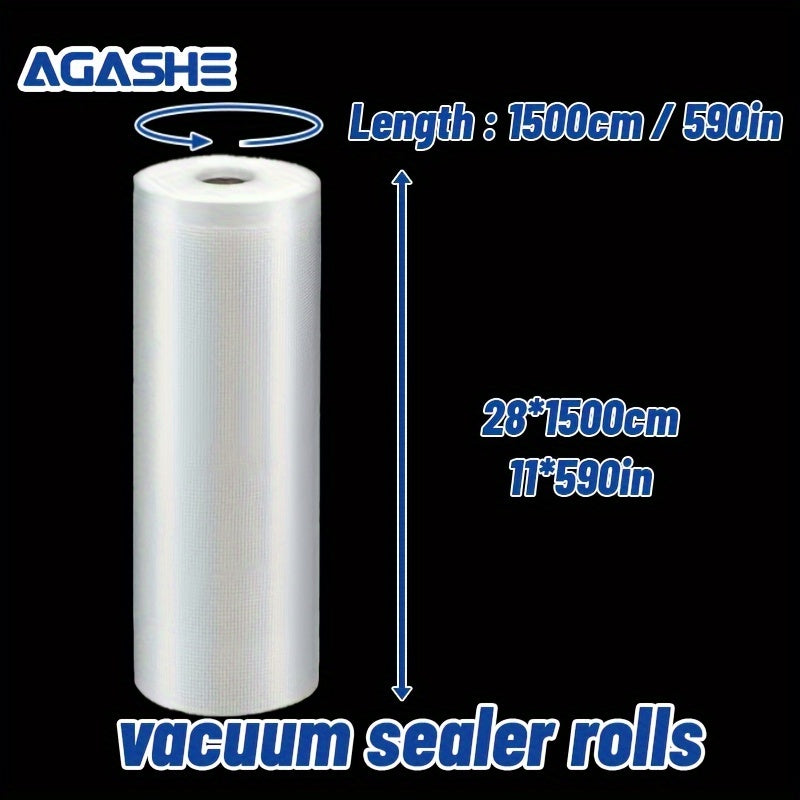 Vakuum yopishtiruvchi rulolar, juda katta, 1500cm, BPAsiz, yetti qatlamli ko-ekstrudlangan oziq-ovqatni saqlash uchun