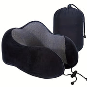 U-Shaped Memory Foam Neck Pillow for Travel Support Airplane Cervical Comfort