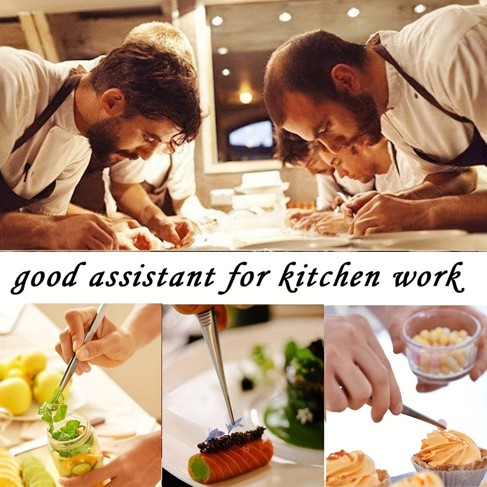 Высококачественные нержавеющие щипцы для гриля и рукоделия, необходимые на кухне.