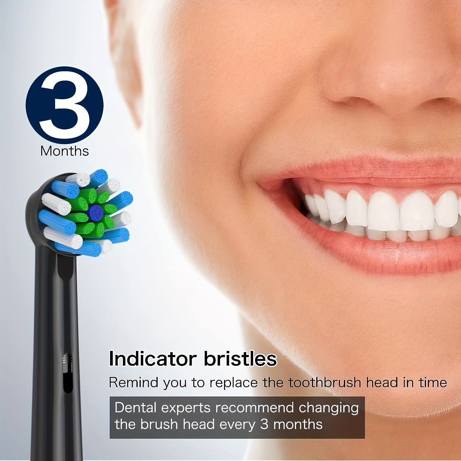 Adult Replacement Toothbrush Heads 4/8 Pack CrossClean Ultrasonic Water Flow