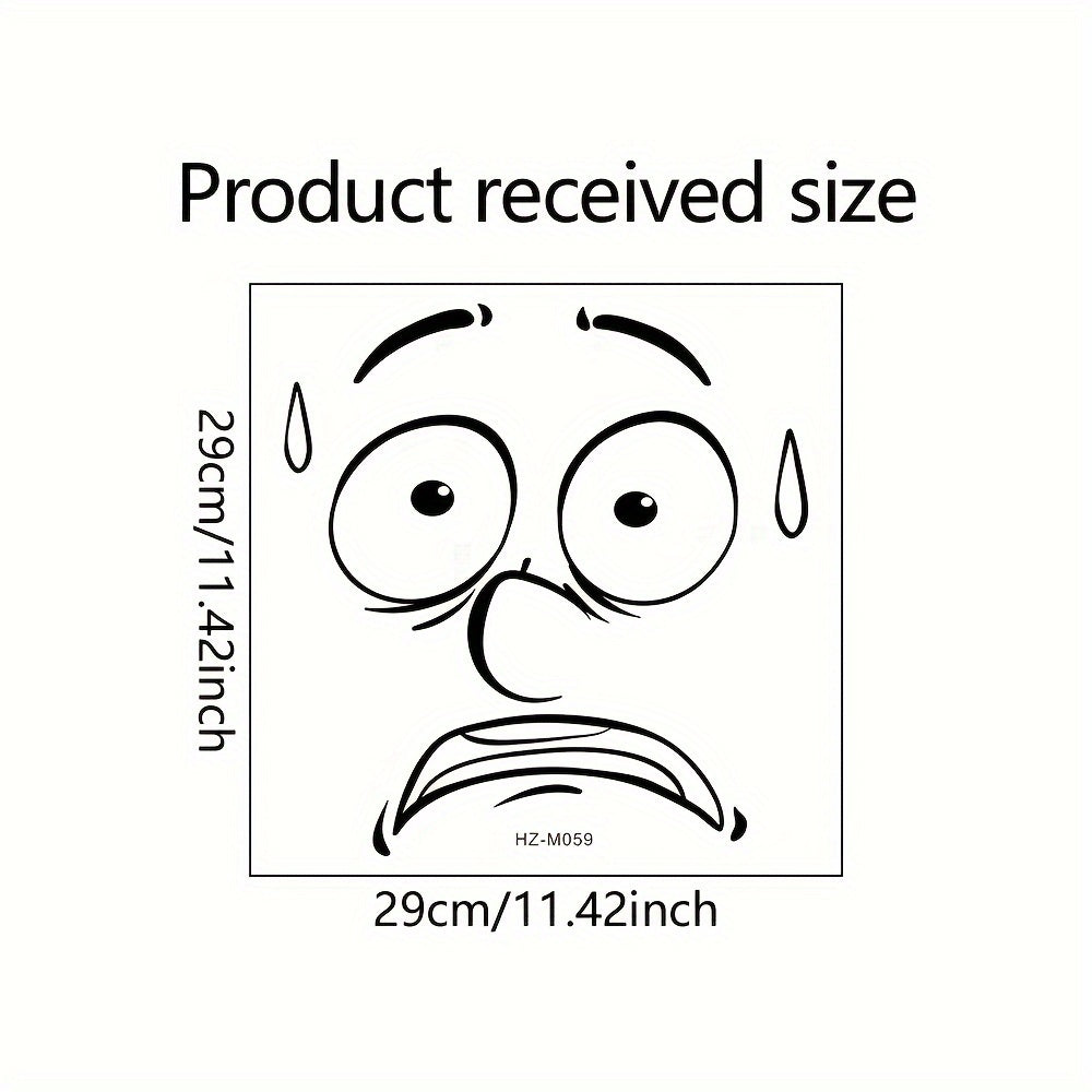 Adhesivo humorístico para tapa de inodoro para superficies de cerámica, autoadhesivo y removible