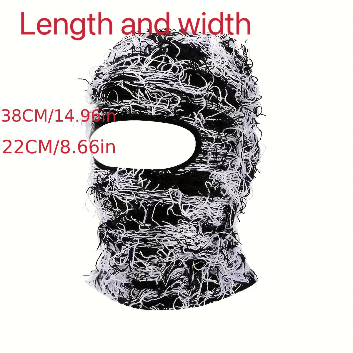 Unisex Tie-Dye Acrylic Knit Face Mask Balaclava Ski Windproof Cap Breathable and Insulating