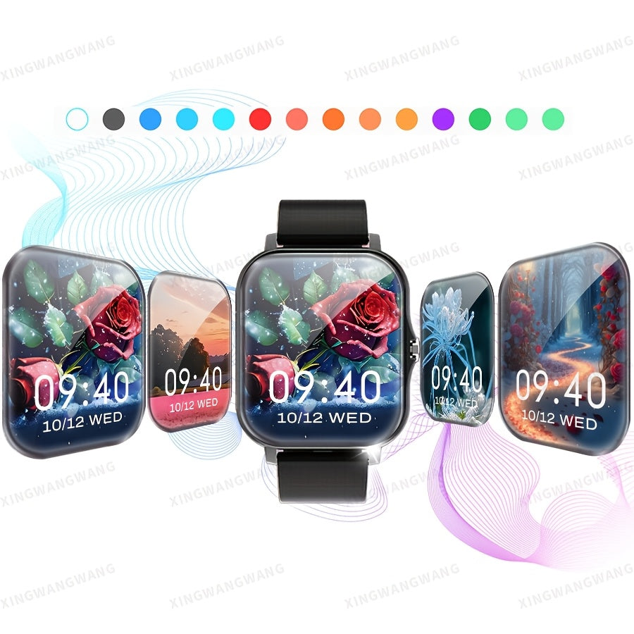 Спортивные умные часы 2024 года для мужчин и женщин, 1,83-дюймовый сенсорный экран, функции звонков и сообщений