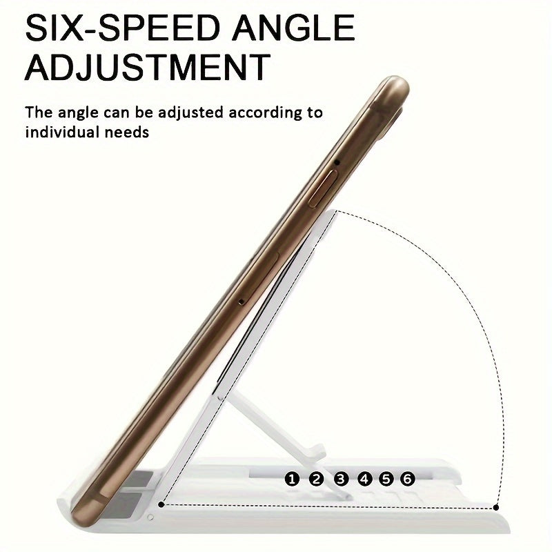 Adjustable Foldable Phone Stand for Smartphones Tablets and Live Streaming Made of ABS