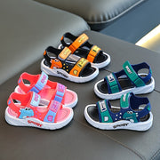 Kids Summer Sandals for Boys and Girls Breathable Soft Sole Beach Footwear with Hook-and-Loop Closure