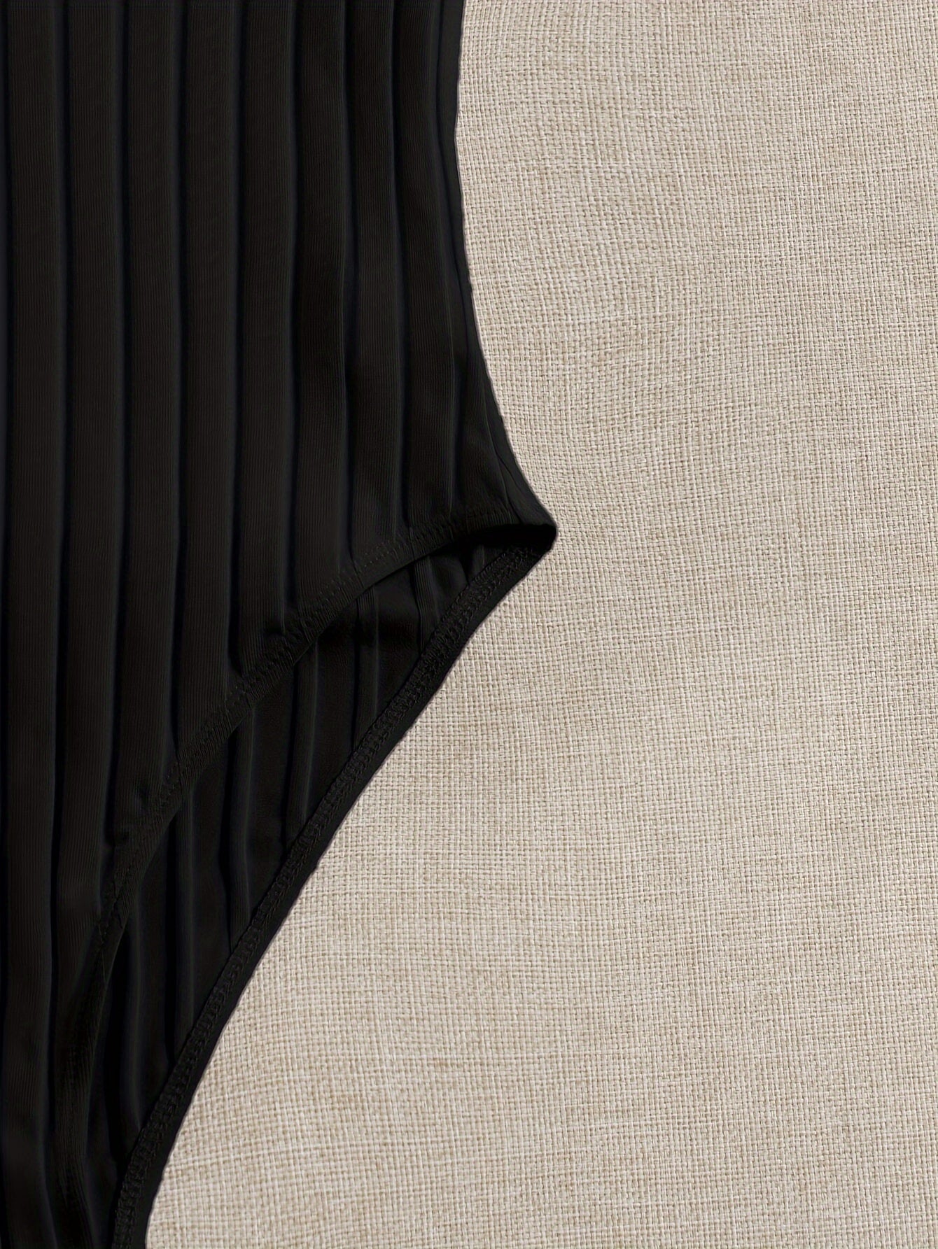 Conjunto elegante de manga corta y cuello en V de color sólido para mujer