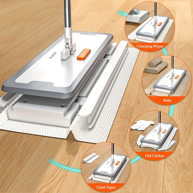 Joybos Easy-Clean Mop ning avtomatik qog'ozni ushlab turish funksiyasi bilan qulayligini his eting. Pol, gilam, devorlar va hatto uy hayvonlari iflosliklarini tozalash uchun ideal.