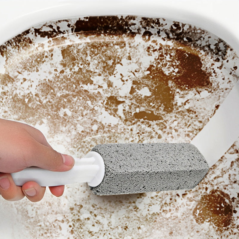 Oson tozalash uchun tutqichi bilan yuqori sifatli hojatxona cho'tkasi - Hammom va grilarda zang, kaltsiy va ohakni yo'q qiladi - Ikkala yuzada ham qiyin dog'lar uchun mukammal.