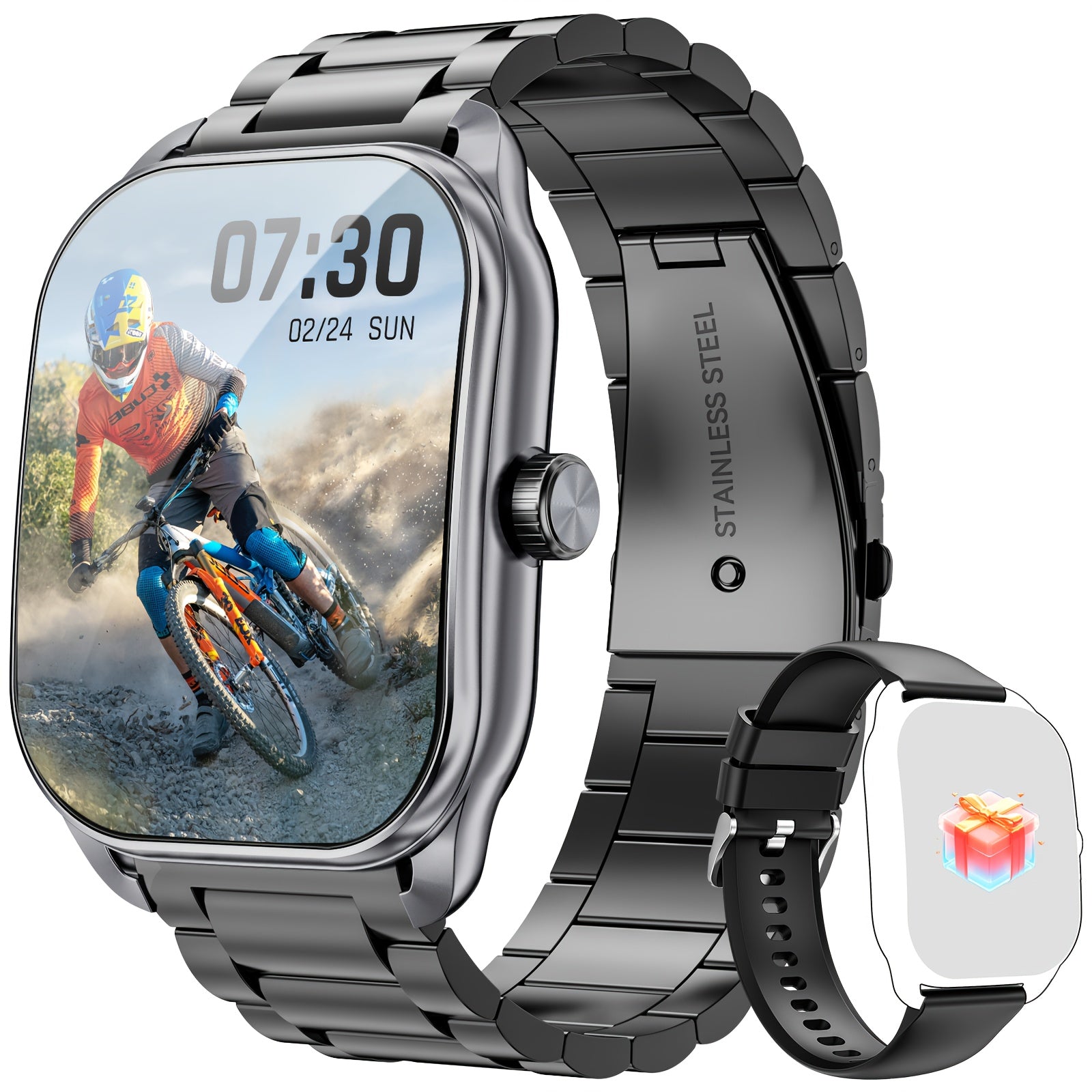 Smart Watch for Men and Women Waterproof Fitness Tracker with Wireless Calling and Notifications