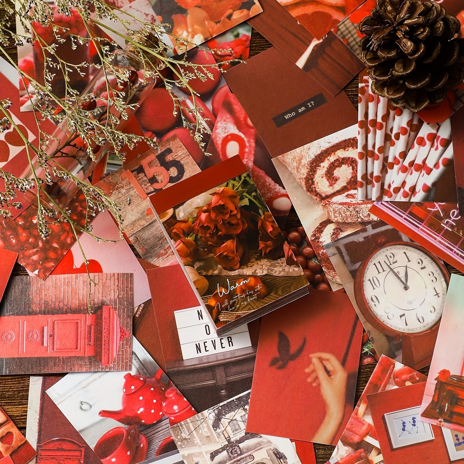 300-Piece Vintage Aesthetic Washi Stickers with Glitter Reusable Matte Finish for Scrapbooking Journaling and Crafts