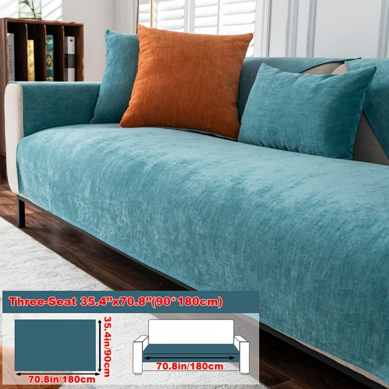 Chenille Sofa Cover for 1-4 Seater All-Season Pet-Friendly Non-Slip Machine Washable