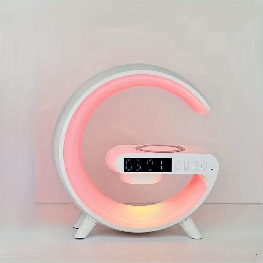 Smart LED Lamp with Wireless Speaker and Smartphone Charging for Music and Wake-up