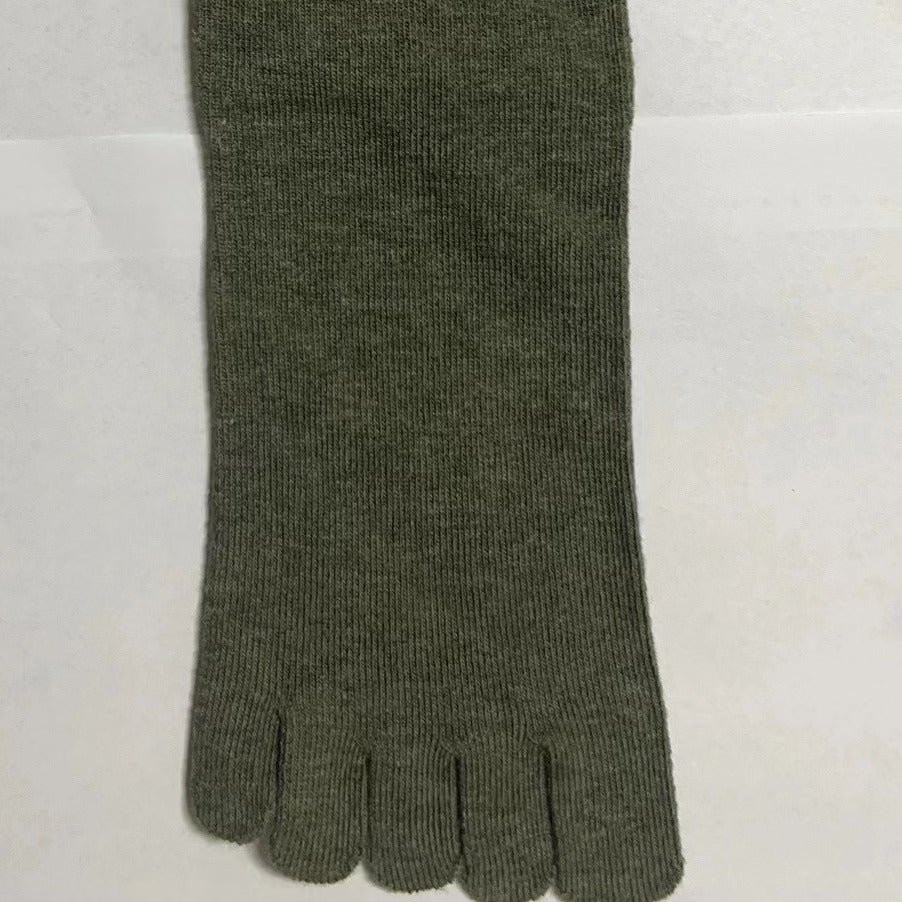 Women’s Cotton Toe Socks for Running and Athletic Activities Short Solid Color 1 Pair