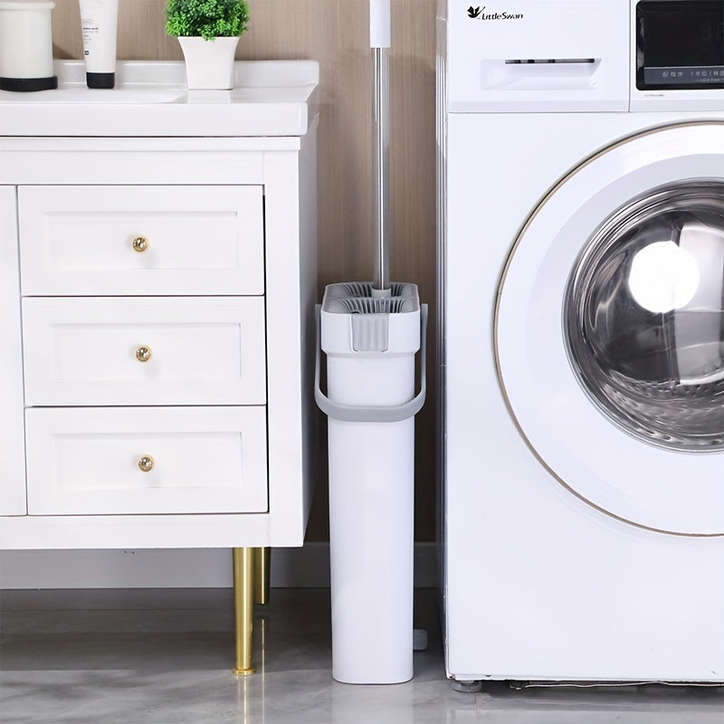 Joybos tekis pol mopu chelak to'plami qo'l bilan yuvish funksiyasini, tor yoriq dizaynini, 2 ta mop padini o'z ichiga oladi va u uy, avtomobil, shisha, devorlar va pollarni tozalash uchun mos keladi.