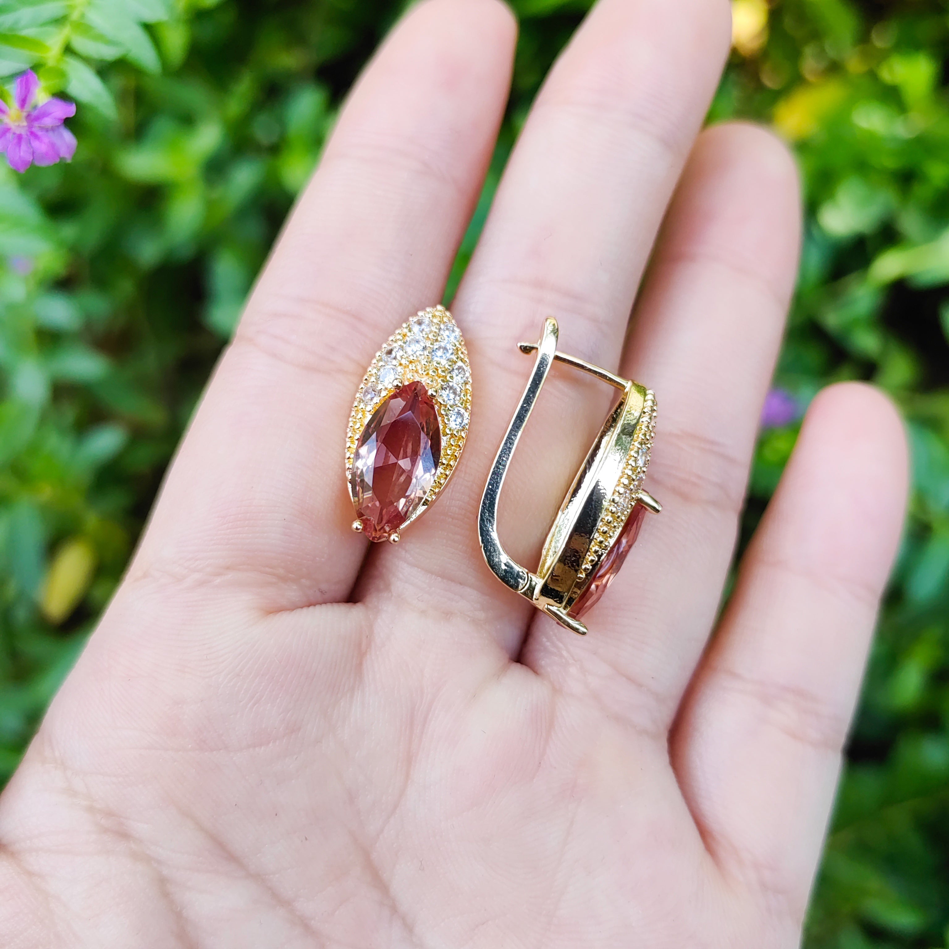 Color-Changing Jewelry Set with Synthetic Sudanite Earrings Pendant Rings Bracelets for Women