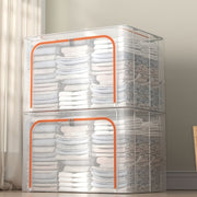 Large Capacity Steel Frame Clothes Storage Box Folding Waterproof Wardrobe Organizer
