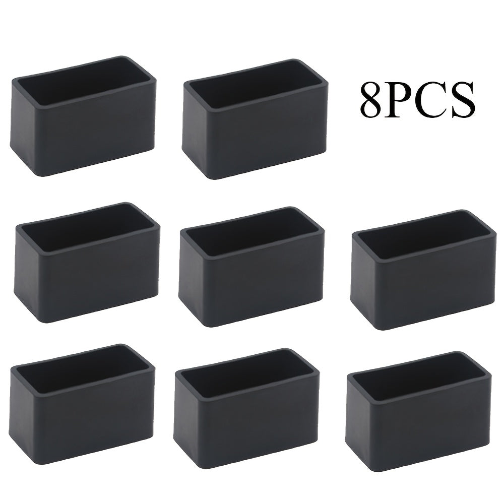 Black Plastic Foot Protectors for Cardboard Boxes and Furniture, Non-Slip, 4/8/12 Pack