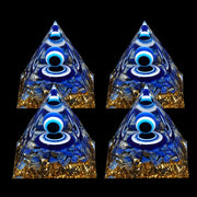 Natural Crystal Chip Lapis Lazuli Gemstones Evil Eye Sphere Orgone Pyramid for Meditation and Home Decor