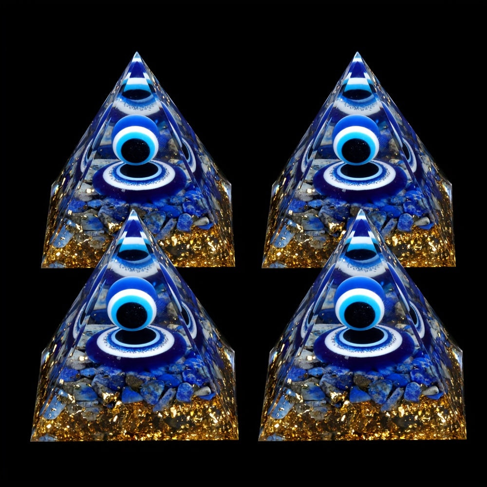 Natural Crystal Chip Lapis Lazuli Gemstones Evil Eye Sphere Orgone Pyramid for Meditation and Home Decor