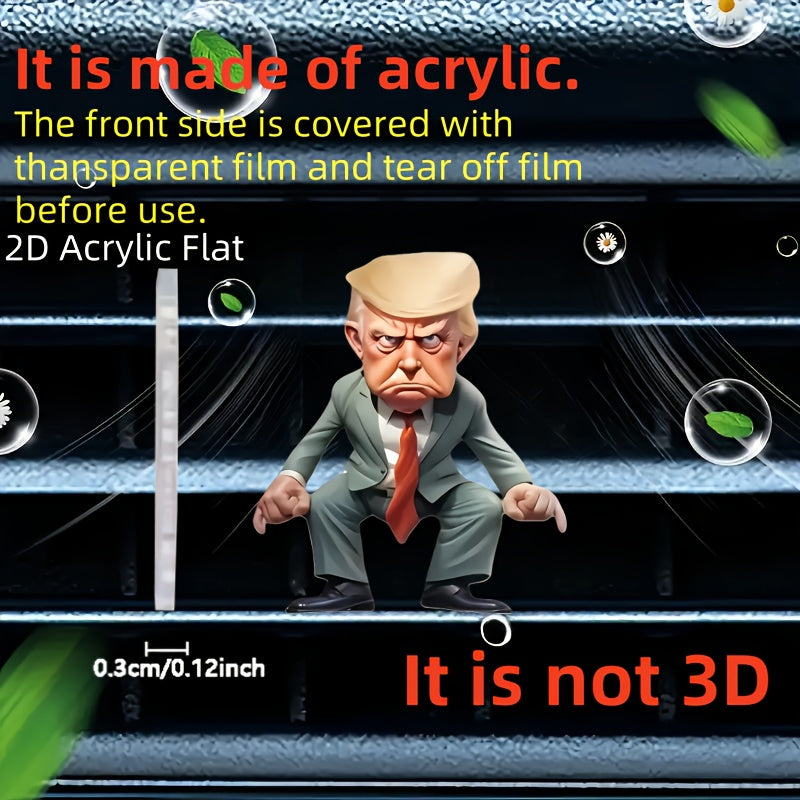 Cute Cartoon Acrylic Car Vent Clip Air Freshener Fresh Fragrance Decoration